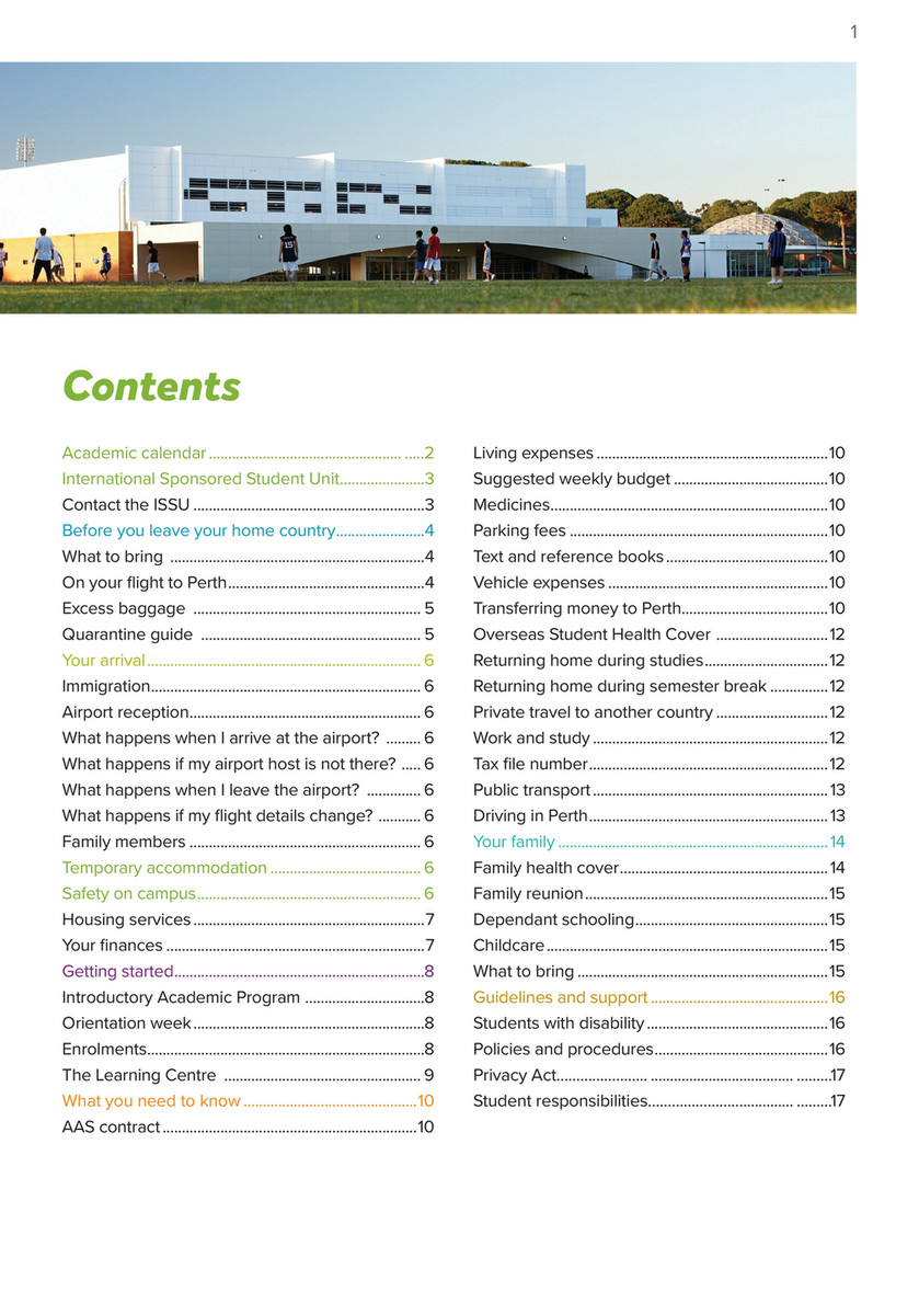 Curtin University - AAS Pre-departure guide - Page 2-3