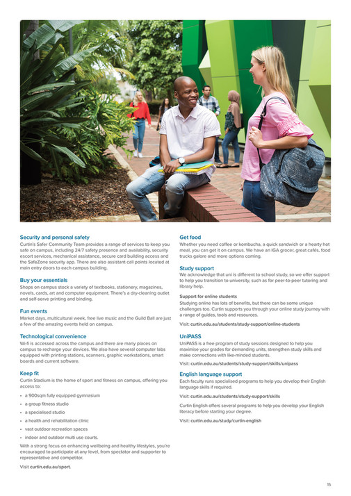 Curtin University - International Pre-departure Guide - Page 16-17