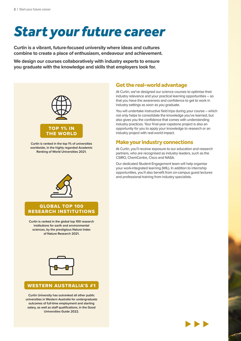 Curtin University - Science UG Guide 2023 - Page 4-5