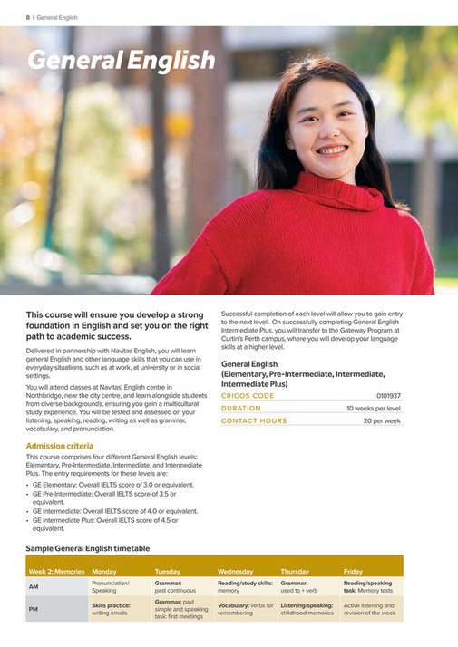 Curtin University - Curtin English Guide - Page 10-11