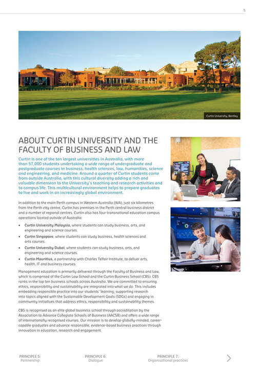 Curtin University - Principles for Responsible Management Education ...