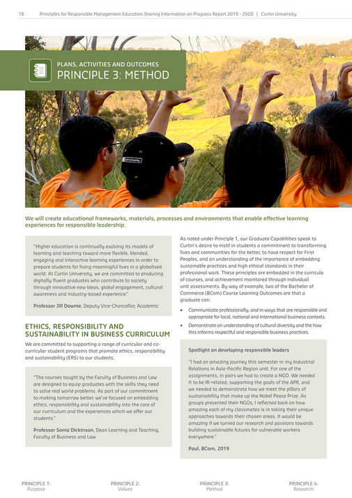 Curtin University - Principles for Responsible Management Education ...
