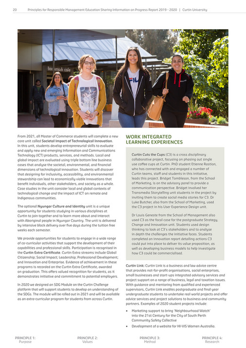Curtin University - Principles for Responsible Management Education ...