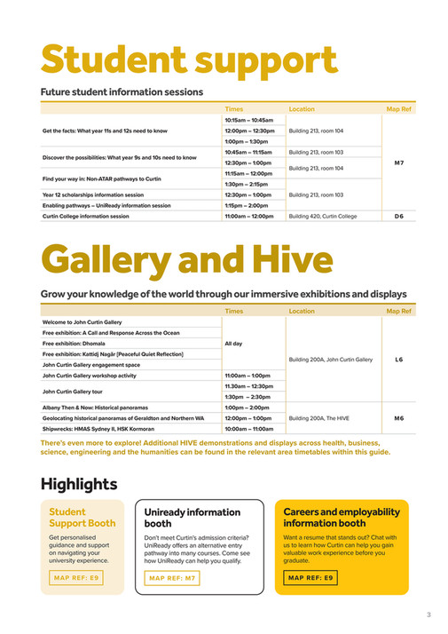 Curtin University - Open Day Program - Page 6-7