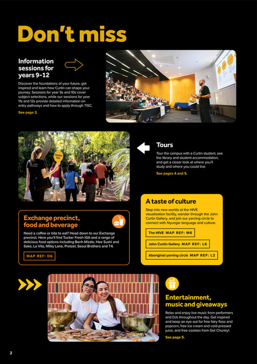 Curtin University - Open Day Program - Page 1